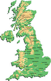 Inghilterra, scozia, galles, irlanda del nord. Mappa Geografica Del Regno Unito Mappa Geografica Della Gran Bretagna
