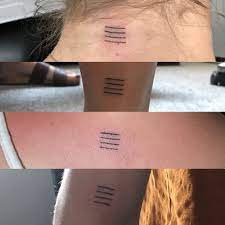 Flatmate Tattoos Matching Four Lines Tattoos Tattoos Matching Line Tattoos