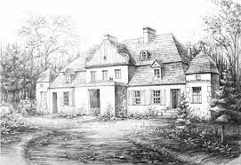 Country Manor Interior Design Drawings Pencil Drawings Drawings