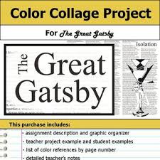 It is especially apparent in george wilson. Great Gatsby Color Collage Project By S J Brull Tpt
