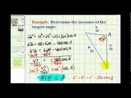 If they give you 0 angles and 3 sides, then you have to use law of cosines to find one of the angles. Determination Of Unknown Angles Using Law Of Cosines Ck 12 Foundation