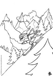Boy Skiing Coloring Page Tmore Sports Coloring Pages On Hellokids Com Sports Coloring Pages Cool Coloring Pages Coloring Pages