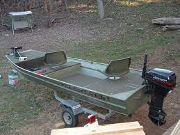 Crestliner Jon Boat Deck Aluminum Fishing Boats Fishing Boat Accessories Boat Restoration