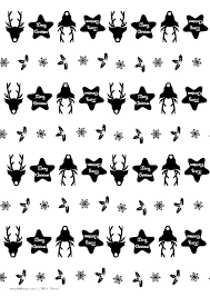 Print out sheet of wrappers on cardstock. Gorgeous Black And White Retro Christmas Wrapping Paper