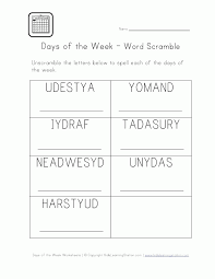 Craftsmanship Free Coloring Pages Of Days Of The Week Chart