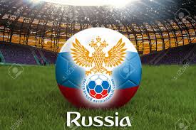 Football club logo in black and white icon. Russia Football Team Ball On Big Stadium Background With Russian Stock Photo Picture And Royalty Free Image Image 104262380