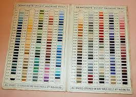 Dewhursts Sylko Machine Twist Nos 40 50 Shade Colour Chart