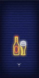 Beer Glowing Convite De Aniversario Boteco Poster De Cerveja Papel De Parede De Cafe