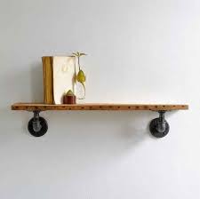 demir borulu tek kollu raf ayagi raf rustik demir