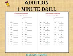Look at worksheets 81 unit 1. Addition 1 Minute Drill H 10 Math Worksheets With Answers Etsy Math Addition Worksheets Kindergarten Addition Worksheets Addition Worksheets