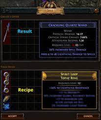 Vendor Recipe System Poe Wiki