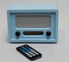 Uzaktan Kumandali Nostaljik Ahsap Radyo Mavi Renk Ahsap Evler Mumluklar Renkler