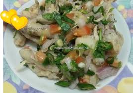 Chicken feet salad/ kerabu kaki ayam 1/2 kilo chicken's feet ( boiled till soft) 1 tomato 1 torch ginger 1 onion 2 lemongrass 4. Resepi Kerabu Kaki Ayam Ala Thai Iamfuzy Com