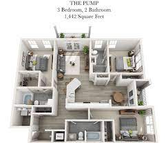 The Pump Apartment Floor Plans Sims House Plans Home Building Design