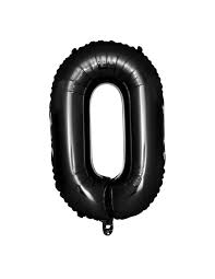 Scrie cifra corespunztoare numrului de elemente al mulimilor. Balon Folie Cifra 0 Negru 100 Cm