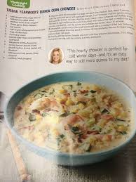 Trisha Yearwood S Quinoa Corn Chowder Trisha Yearwood Recipes Soup Recipes Quinoa Chowder
