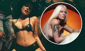 (is a long time) halsey. Halsey Strips Into Leather Bra And Tiny Shorts Before Saddling Up On Horse Naked For Music Video Daily Mail Online