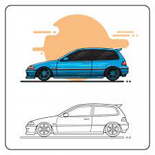 Metalic Blue Car Easy Editable Blue Car Car Collection Car