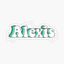 Alexis Name Stickers Redbubble