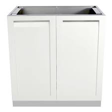 white 2 door stainless steel outdoor
