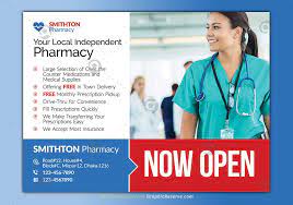 Now Open Pharmacy Eddm Postcard Pharmacy Promotional Design Open Pharmacy