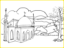 Desain bangunannya seperti di dunia kartun disneyland, ya nggak? 2002 Sketsa Gambar Masjid Lengkap Paling Mudah Digambar
