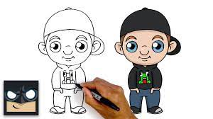 Also available is a fun collection of printable minecraft characters to colour in. How To Draw Unspeakable Step By Step Tutorial Youtube