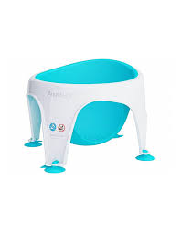 Perfect from newborn to 6 months of age or 9 kg (20 lbs), your little one will be gently cradled by our ergonomic shape leaving parents' hands free to wash and play. Angelcare New Angelcare Baby Child Bath Support Soft Touch Ring Shower Mini Seat Aqua Myer