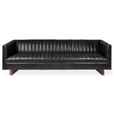 Modern leather sofas will provide inspiration to your design style. Wallace Sofa Saddle Black Leather Collectic Home