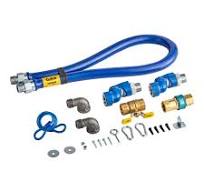 Dormont 1675KIT2S48 Deluxe SnapFast® 48" Gas Connector Kit with Two Swivels  and Restraining Cable - 3/4" Diameter