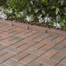 Holland Red Charcoal Concrete Paver Lowes Dealsplus Brick Paver Patio Concrete Pavers Paver Patio
