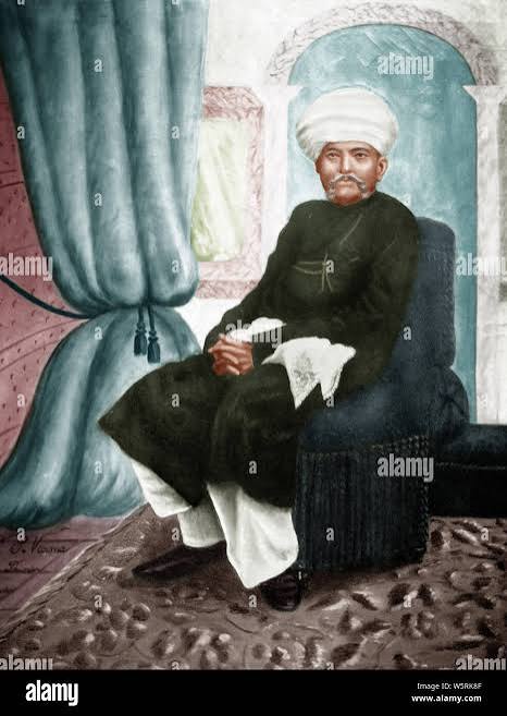 Painting of Karamchand Uttamchand Gandhi father of Mahatma Gandhi, 1850 Stock Photo - Alamy