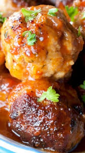 Brown Sugar Glazed Pork Meatballs Wishes And Dishes Recipe Ground Pork Recipes Recipes Pork Recipes