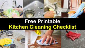 Table of contents house cleaning supplies checklist: Free Printable Cleaning Checklist For Your Kitchen