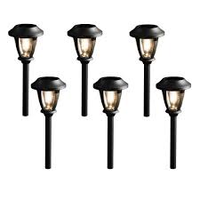 (and yes, i was that crazy lady in the recycling aisle holding a lantern. Hampton Bay Solar Bronze Outdoor Integrated Led 2700k 12 Lumens Vintage Bulb Seedy Glass Landscape Pathway Light Set 6 Pack Nxt 1630 53 The Home Depot