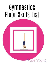 Printable List Of Gymnastics Floor Skills Gymnastics Skills Tumbling Gymnastics Gymnastics Floor