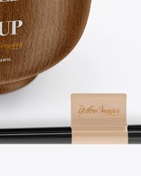 Download Wooden Noodle Bowl Mockup In Cup Bowl Mockups On Yellow Images Object Mockups PSD Mockup Templates