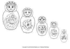 Matryoshka Doll Colouring Page Matryoshka Doll Coloring Pages Nesting Dolls