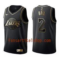 Entdecke rezepte, einrichtungsideen, stilinterpretationen und andere ideen zum ausprobieren. Nba Los Angeles Lakers Trikot Lonzo Ball 2 Nike Schwarz Golden Edition Swingman Herren