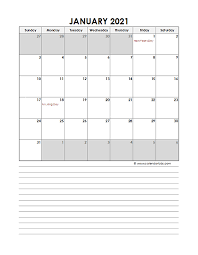 Blank, editable and easy to print. 2021 Monthly Excel Template Calendar Free Printable Templates