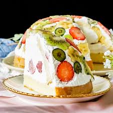 Fruit Dome Cake Video Recipe Video Cake Recipes Dessert Recipes Desserts
