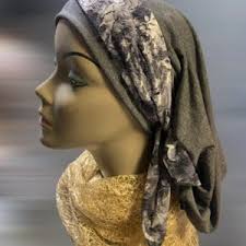 Black Head Scarf Hijab Vintage Style Beautiful Lace Fashion Turban Hat Hair  Wrapping With Volume for Muslim African Jewish Christian Women