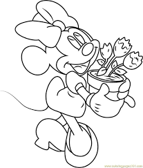 35+ minnie mouse coloring pages pdf for printing and coloring. Get This Minnie Mouse Coloring Pages Free To Print Minnie Likes Gardening