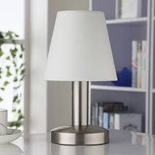 Illuminate your space and create a cosy ambience with beautiful table lamps. Bedside Table Lamp Hanno White Fabric Lampshade Lights Co Uk