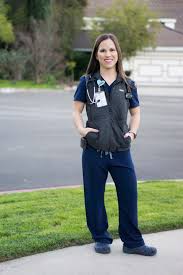 Figs Fleece Jacket Vest Tee Review Scrubs Outfit Nursing Clothes Nurse Outfit Scrubs