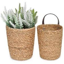 Maybe you would like to learn more about one of these? Storageworks Water Hyacinth Wicker Baskets Wall Hanging Basket For Plants Accessories Wall Basket Decor With Leather Handles Natural Set Of 2 One Large One Small Pricepulse