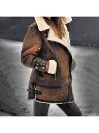 Modern Pure Colour Long Sleeve Overcoat Only 84 61 Realyiyi Com Long Sleeve Outerwear Leather Jacket Fashion