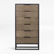 It's also handsome and rustic, sure to complement. Oxford Shale 6 Drawer Tall Chest Reviews Crate And Barrel