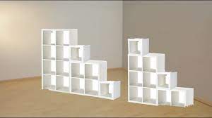 2 Varieties Of Storage Stair Case Using Ikea Kallax Units Understairs Storage Case Ikea Kallax Stair Storage Bett Kinderzimmer Kinder Zimmer Kinderzimmerideen