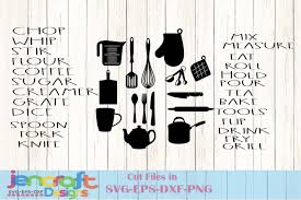 33 free svg files for cricut. Dunn Svg Inspired Country Kitchen Labels Utensils Svg Eps 120521 Svgs Design Bundles